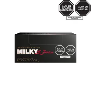 Barra milky la ibérica x 50 g x 10 pzs