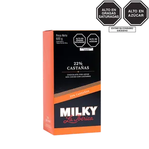 Tableta milky castaña x 100 g x 6 pzs