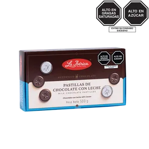 Pastillas de chocolate con leche x 500 g