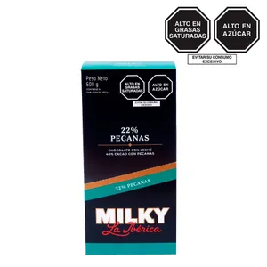 Tableta milky pecanas x 100 g x 6 pzs