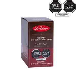 Tableta de chocolate fondant x 40 g x 10 pzs
